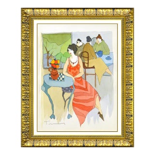 Late 20th Century A Peaceful Moment, Itzchak Tarkay For Sale