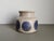 Mid-Century Modern Stoneware Vase with Cobalt Blue Polka Dots, 1960 For Sale - Image 3 of 10
