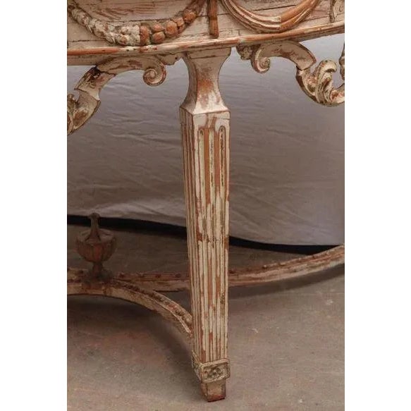 19th C ItalianDemilune Console For Sale - Image 4 of 13