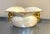 1960s 1950s-60s Iridescent White/Gold Ceramic Planter Signed For Sale - Image 5 of 5