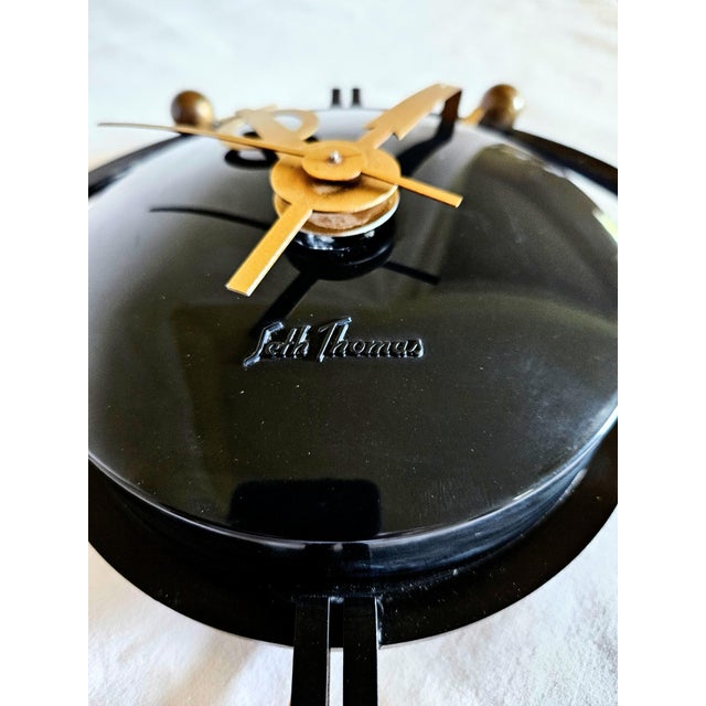 Mid-Century Modern Vintage Mid Century Modern Atomic Seth Thomas Electric Wall Clock For Sale - Image 3 of 4