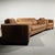Contemporary Loom Custom Leather Sofa & Armchair Set (3-Piece) – Sculptural Warm Brown Design For Sale - Image 3 of 8