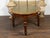 English 19th Century Mahogany Table with Green Leather Oval Top and Turned Legs For Sale - Image 9 of 12