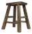 Vintage Rustic Stool in Elm For Sale