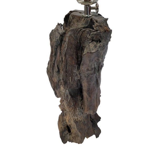 Organic Driftwood Sculptural Table Lamp For Sale - Image 12 of 12