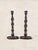 Antique English Oak Barley Twist Large Candlesticks Barley twist candlesticks like these are the kind of thing you pick up...