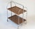 Mid-Century Modern German Brown and Silver Bar Cart, 1970s For Sale - Image 3 of 7