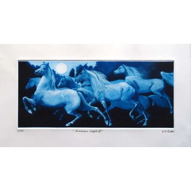 1988 "Arabian Night II" Mezzotint Limited Edition by GH Rothe For Sale
