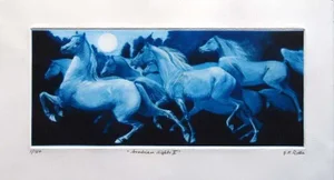 1988 "Arabian Night II" Mezzotint Limited Edition by GH Rothe