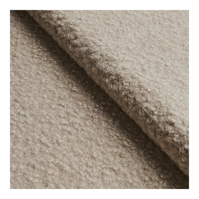 Sample - Schumacher Teddy Wool Boucle Fabric in Rabbit For Sale