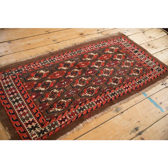 Antique Turkmen Rug Runner - 1'10" x 3'9" For Sale In New York - Image 6 of 11