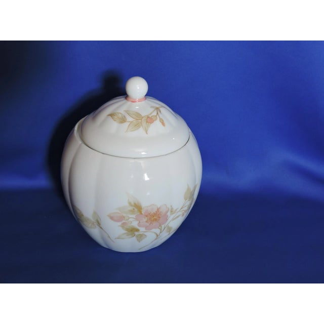 Wild Rose Biscuit Jar Circa 1980s For Sale - Image 11 of 11