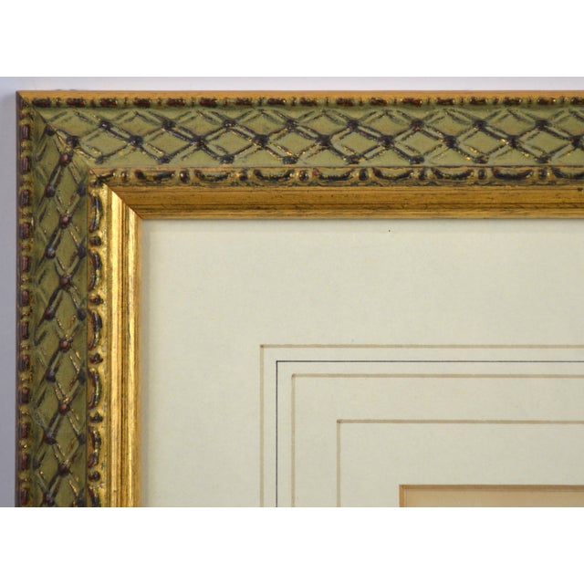 English 19th C. Set 3 Thomas Allom Antique Engravings in Fine J Pocker Cross-Hatch Gilt Frames. For Sale - Image 3 of 11