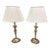 Vintage Frederick Cooper Brass Candlestick Table Lamps - A Pair For Sale