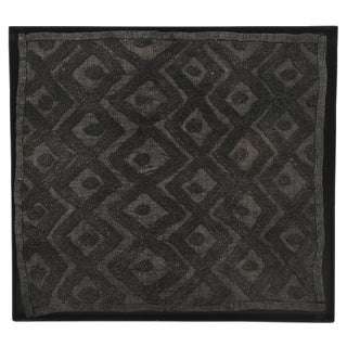 Framed Showo Raphia Wall Hanging, Congo For Sale