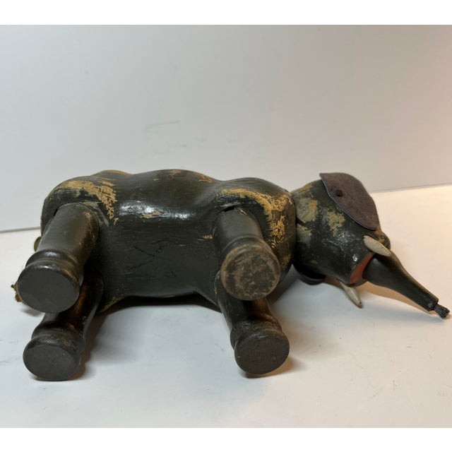 Antique Schoenhut Circus Elephant Toy For Sale - Image 4 of 8