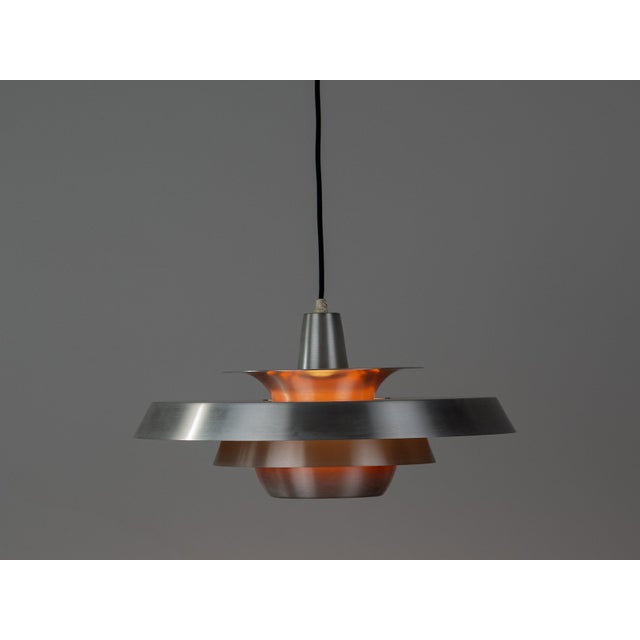Vintage Aluminum Pendant Lamp by David Mogensen for Superlight, 1980s For Sale - Image 3 of 13