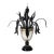 Mid-Century Expansive Leaf Form Handblown Murano Glass & 24kt Gold Fleck Uplight For Sale