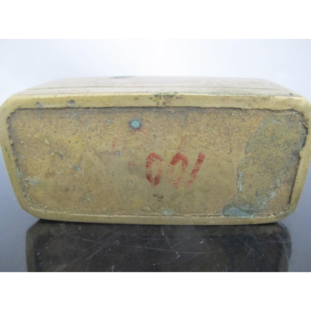 Antique Mindanao Southeast Asian Brass Lime Betel Nut Snuff Box For Sale - Image 9 of 13