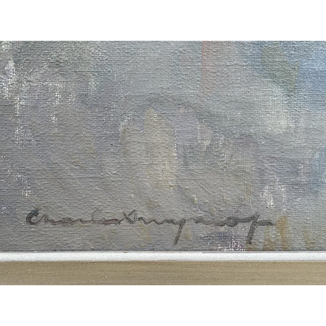 Charles Swyncop, Floral Still Life, 1920s, Oil on Canvas For Sale - Image 6 of 18