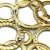 Late 20th Century Seidengang 1.25ct Diamond 18k Yellow Gold Large Assorted Circle Brooch For Sale - Image 5 of 5