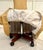 Frontgate Upholstered "Elena" Rolling Vanity Chair With Pleated Skirt For Sale - Image 10 of 12