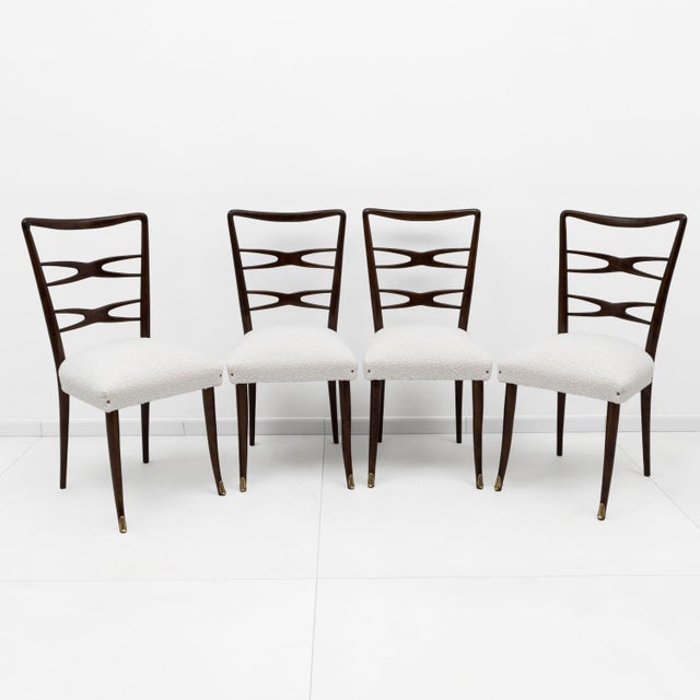 Mid-Century Dinning Chairs attributed to Guglielmo Ulrich, 1940s, Set of 4 For Sale - Image 10 of 10