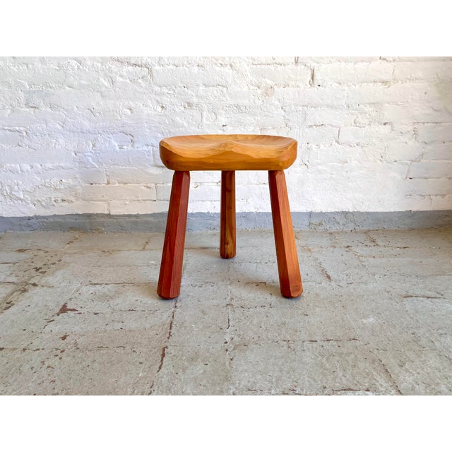 Primitive Style Tripod Stools, 1960s, Set of 4 For Sale - Image 14 of 18