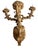 Italian Rare Pair of Early 19th Century Italian Baroque Style Giltwood Wall Candelabras For Sale - Image 3 of 10