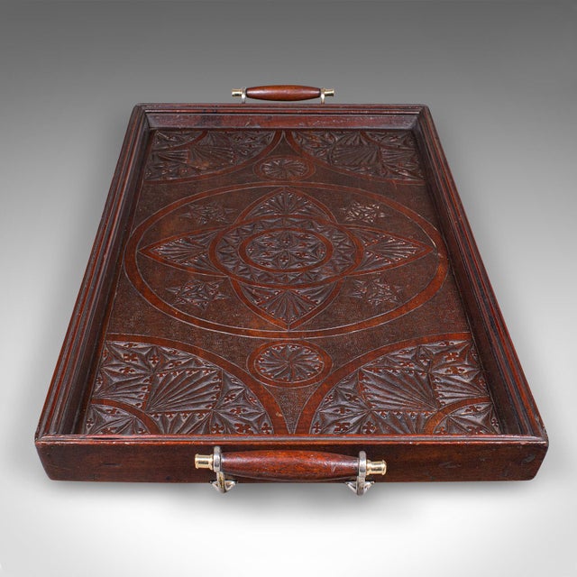 Traditional Large Antique Presentation Tray, English, Afternoon Tea, Server, Edwardian, 1910 For Sale - Image 3 of 10