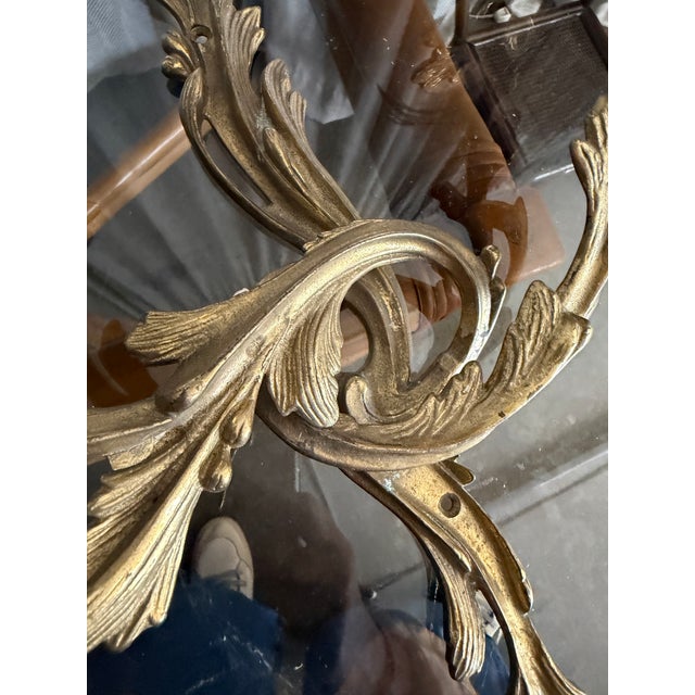 French Louis XV Brass Sconce For Sale - Image 3 of 4