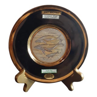 Stunning Original Chokin Art Earth Day Commemorative Hawaii Plate. For Sale