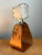 Vintage Mid-Century Modern Wood and Metal Stirrup Table Lamp For Sale - Image 4 of 12