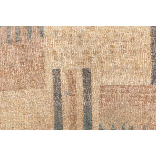 Vintage French Art Deco Wool Rug – Geometric Elegance with Subtle Sophistication, Doris Leslie Blau Size: 9'1" × 11'10"...