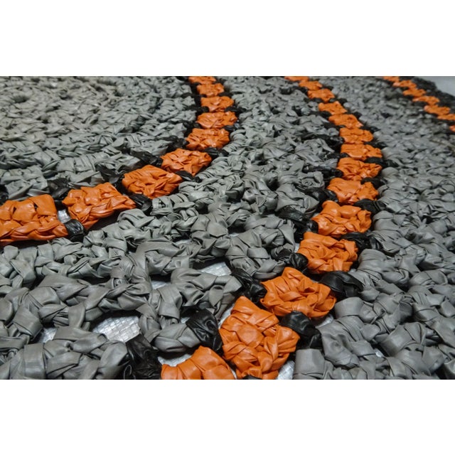 Rag Rug Swedish Mid Century For Sale - Image 4 of 6