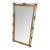 Italian Mid-Century Brass and Lucite Wall Mirror, 1970s For Sale