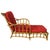 Mid-Century Modern 1980s Rare Paul Frankl Styled Faux Rattan Outdoor/Patio Chaise Lounge Chair, Pair For Sale - Image 3 of 8