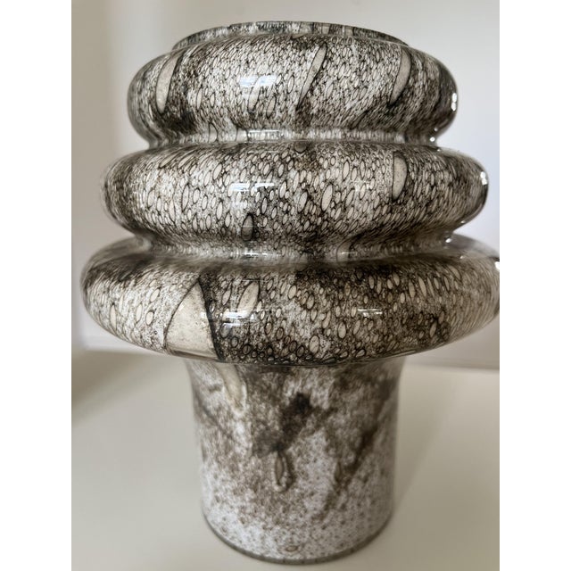 Swedish Glass Table Lamps with Snakeskin Print by Marianne Starck for Michael Andersen & Son, 1960s, Set of 2 For Sale - Image 4 of 11