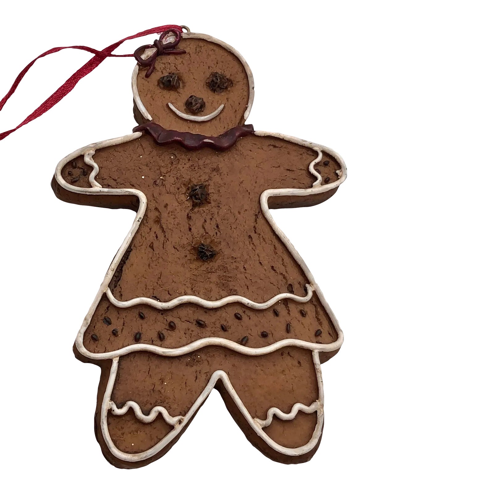 Vintage Gingerbread Lady Hanging Ornament | Chairish