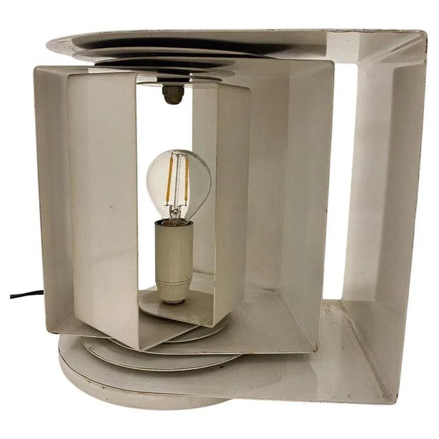 Metal Table Lamp in Aluminium by Gabriele Dali for Francesconi Brescia, 1965 For Sale - Image 7 of 7