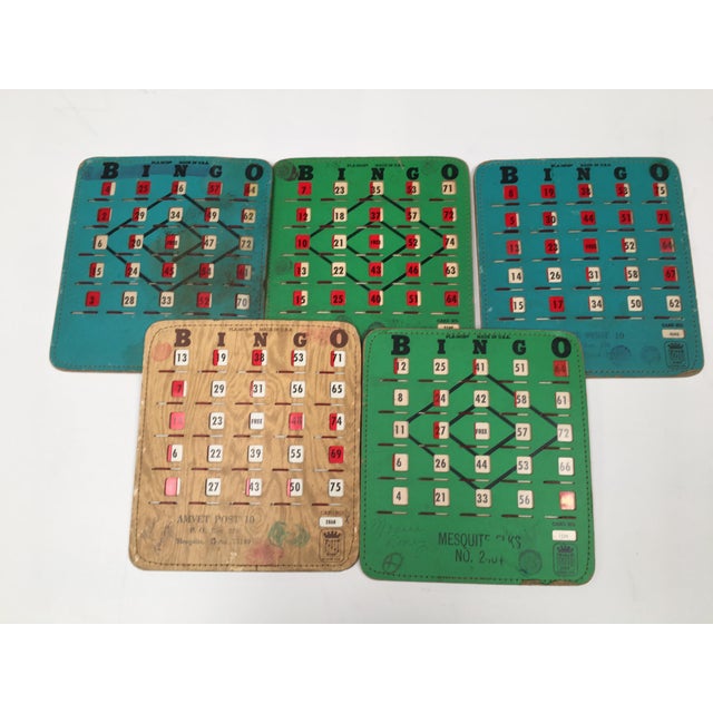 Vintage Reusable Bingo Cards Set of 5 Chairish