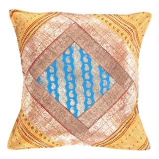 Pasargad DC Sari Silk Square Pillow Case For Sale