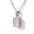 Contemporary Rose Quartz Stackable Pendant, Pink Gemstone Dainty Pendant For Sale - Image 3 of 4