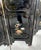 Black Large 6-Panel Chinese Hardstone & Lacquer Folding Screen Chinese, Early 20 Century For Sale - Image 8 of 12