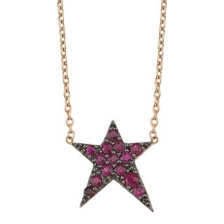 Own Your Story Ruby Rock Star Necklace For Sale