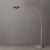 Mid-Century Modern Rancho Mirage Float Arc Lamp - Modern Floor Lamp, Satin Nickel, Fleur Matte Black Shade, Dimmable For Sale - Image 3 of 5