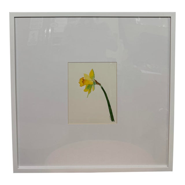Isabel Wyatt Daylight Daffodil Original Painting, Signed For Sale