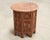 Mid 20th Century Moorish Style Carved Teak Inlaid Round Tabouret Drink Table For Sale - Image 5 of 15