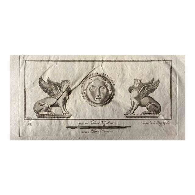 Various Artists, Sphinxes From Ancient Rome, 1750s, Original Etching For Sale