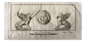 Various Artists, Sphinxes From Ancient Rome, 1750s, Original Etching